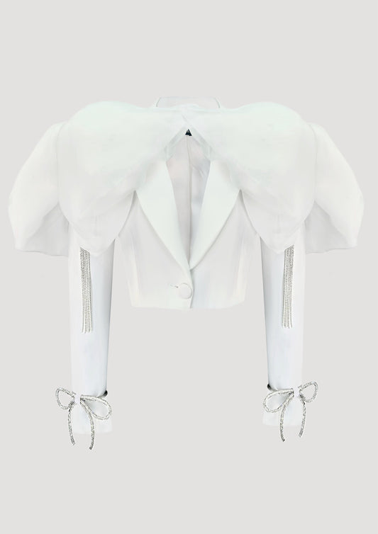 BLAZER SCURT CHARLOTTE CRYSTAL-BOW