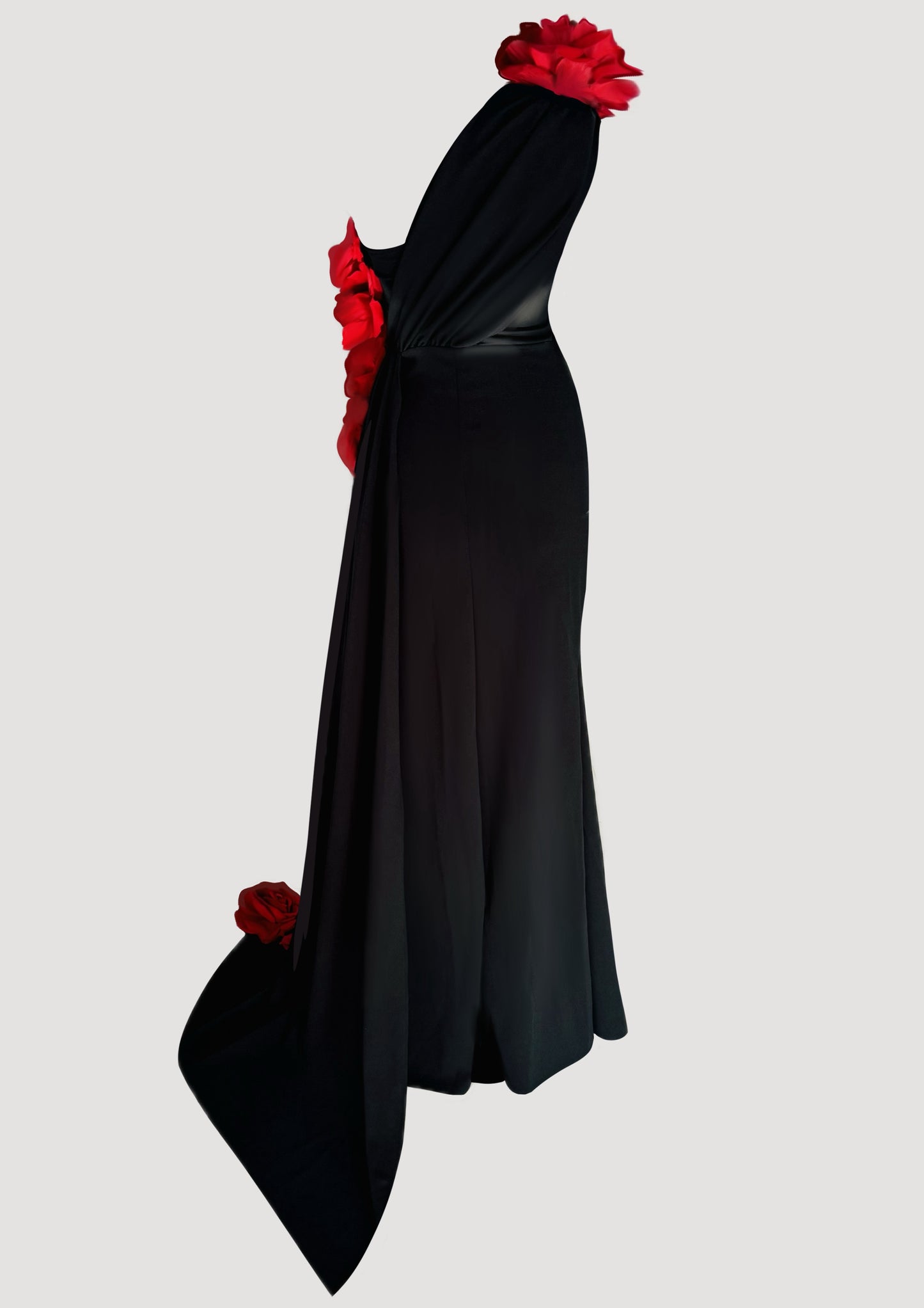 JACQUELINE ROUGE BLACK DRESS