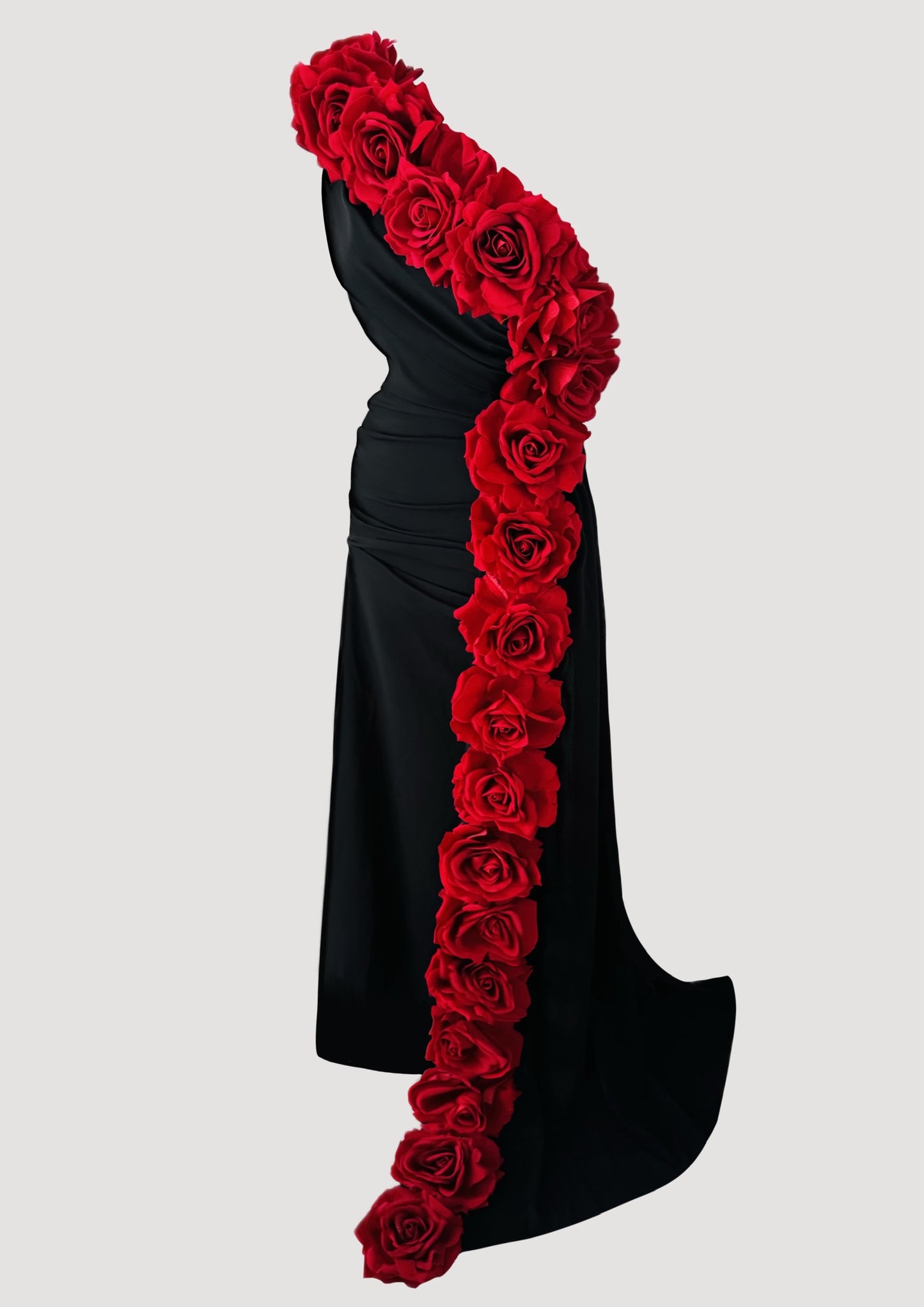 JACQUELINE ROUGE BLACK DRESS