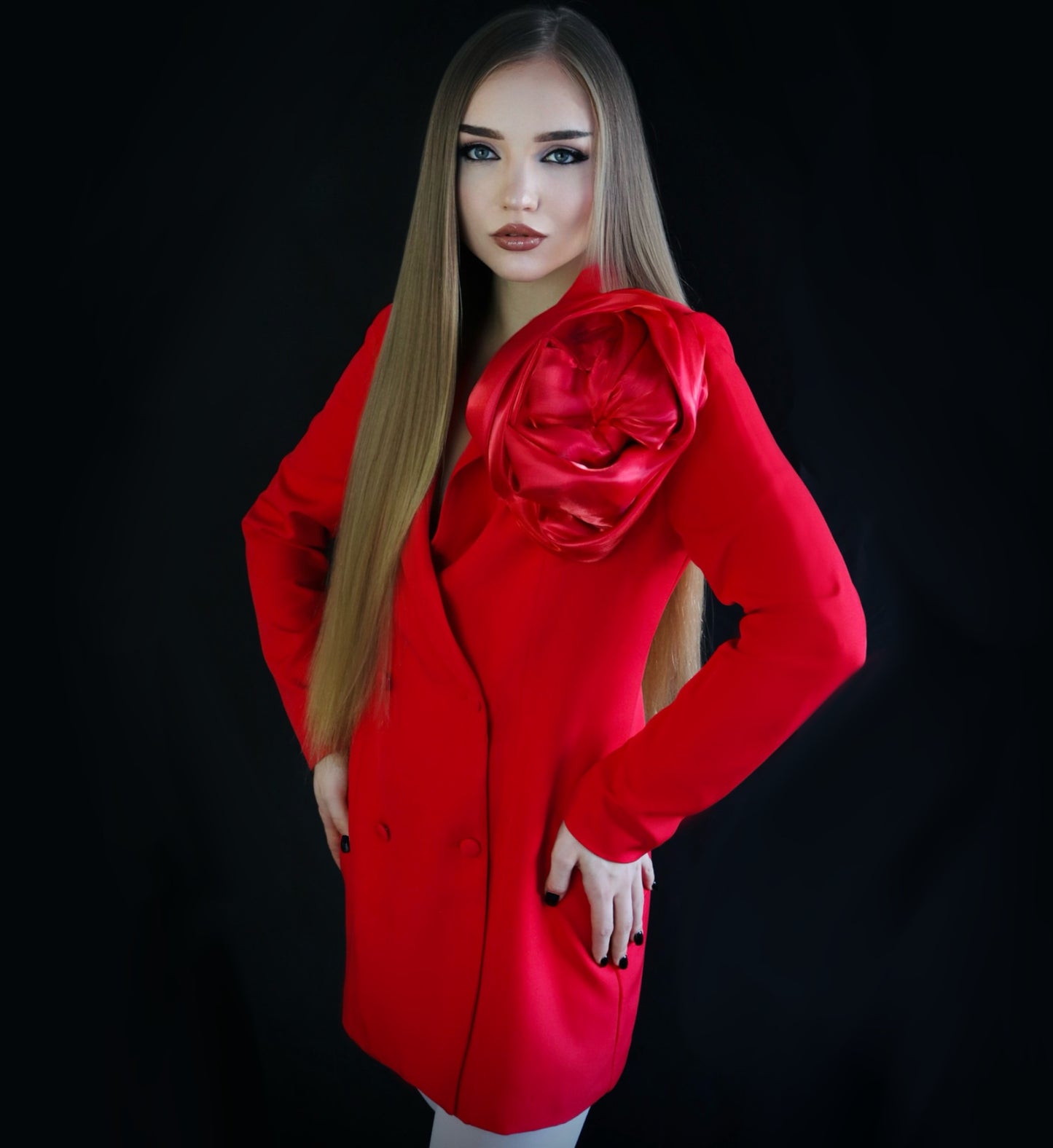 SCARLET ROSE BLAZER DRESS