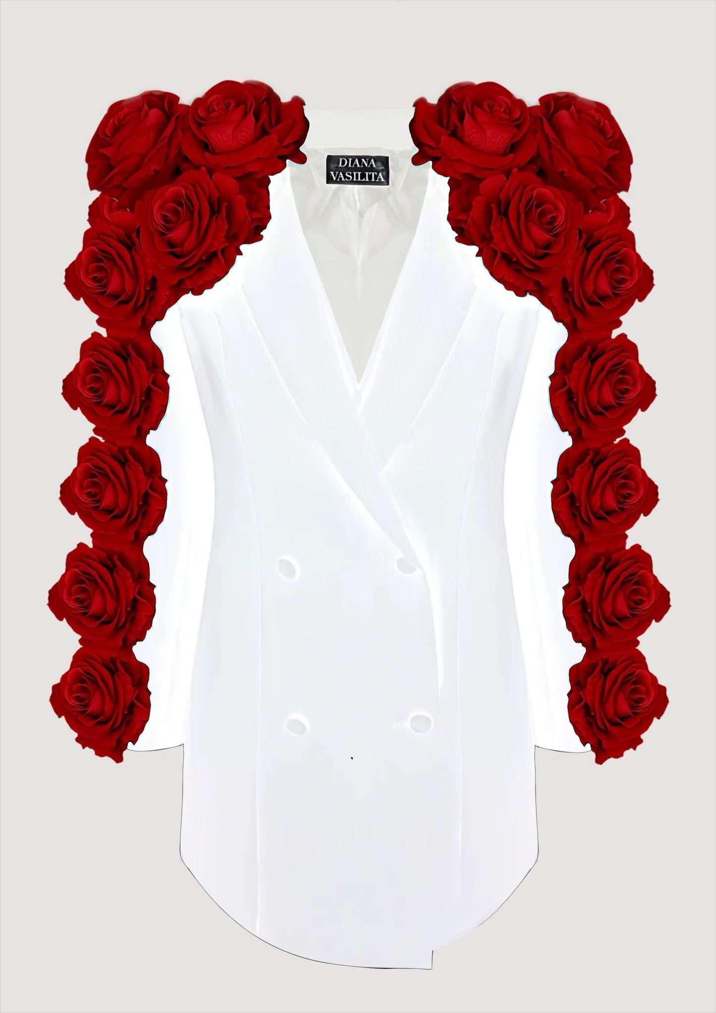 SIZE S - JACQUELINE VELVET ROUGE DRESS BLAZER SPLENDOR