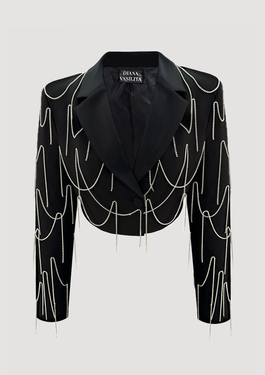 BLAZER SCURT SOPHIE CRYSTAL CASCADE