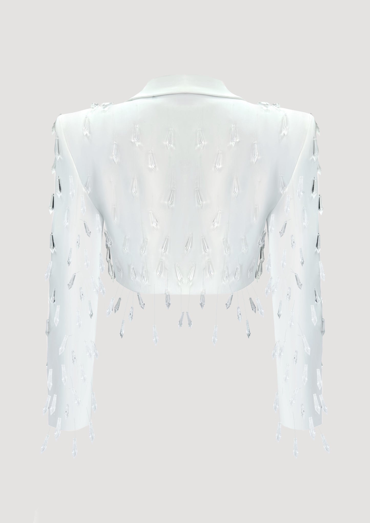 MATILDE BLANC DIAMOND SHORT BLAZER