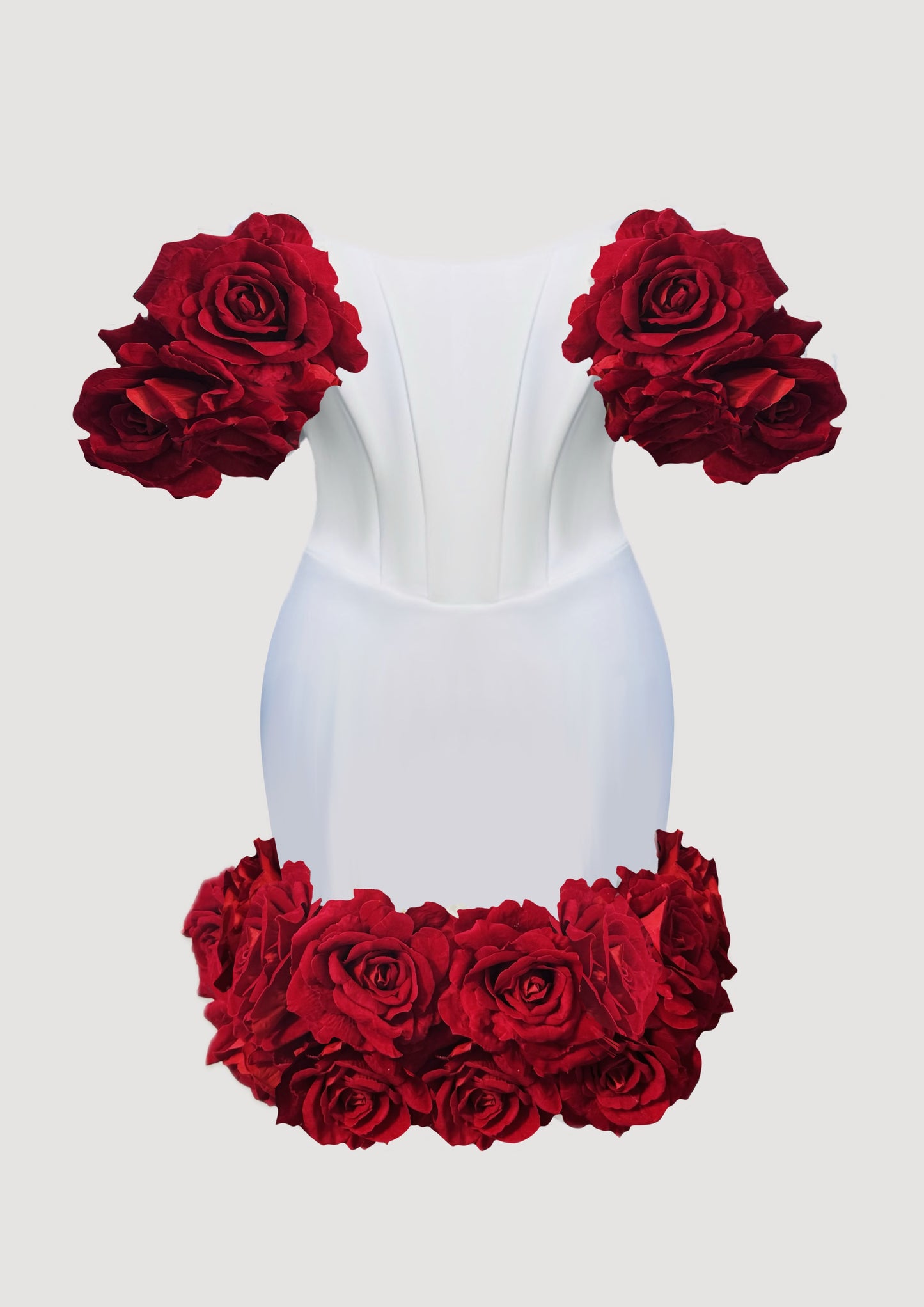 "LA PERLA" ROUGE WHITE DRESS
