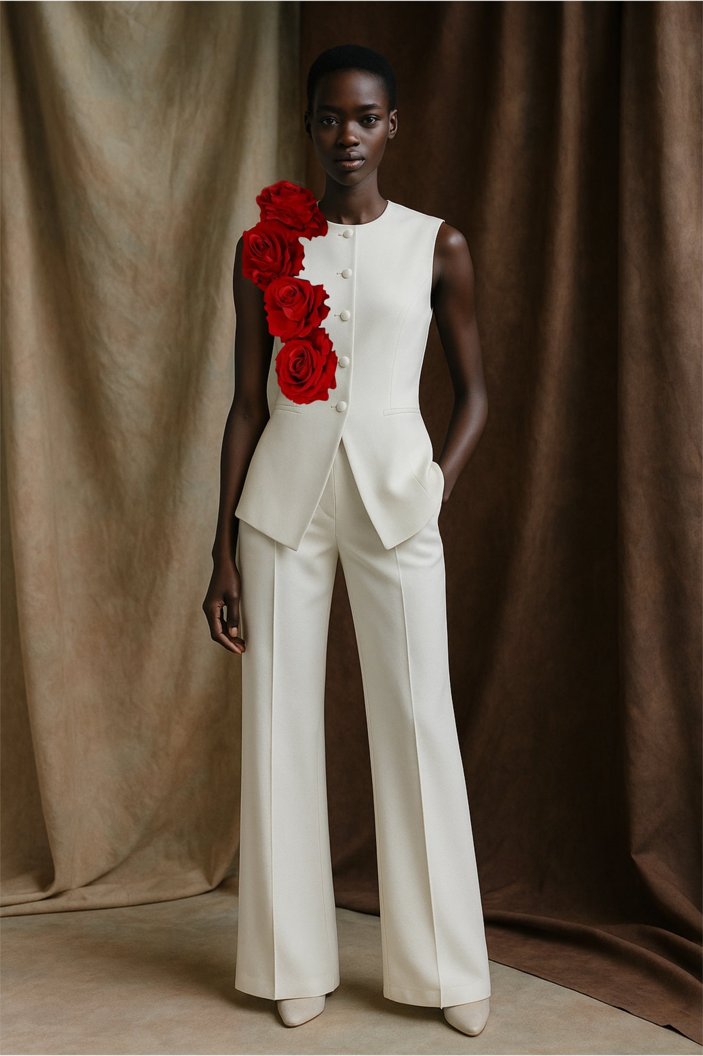 JACQUELINE COEUR SOLEIL COSTUME BLANC