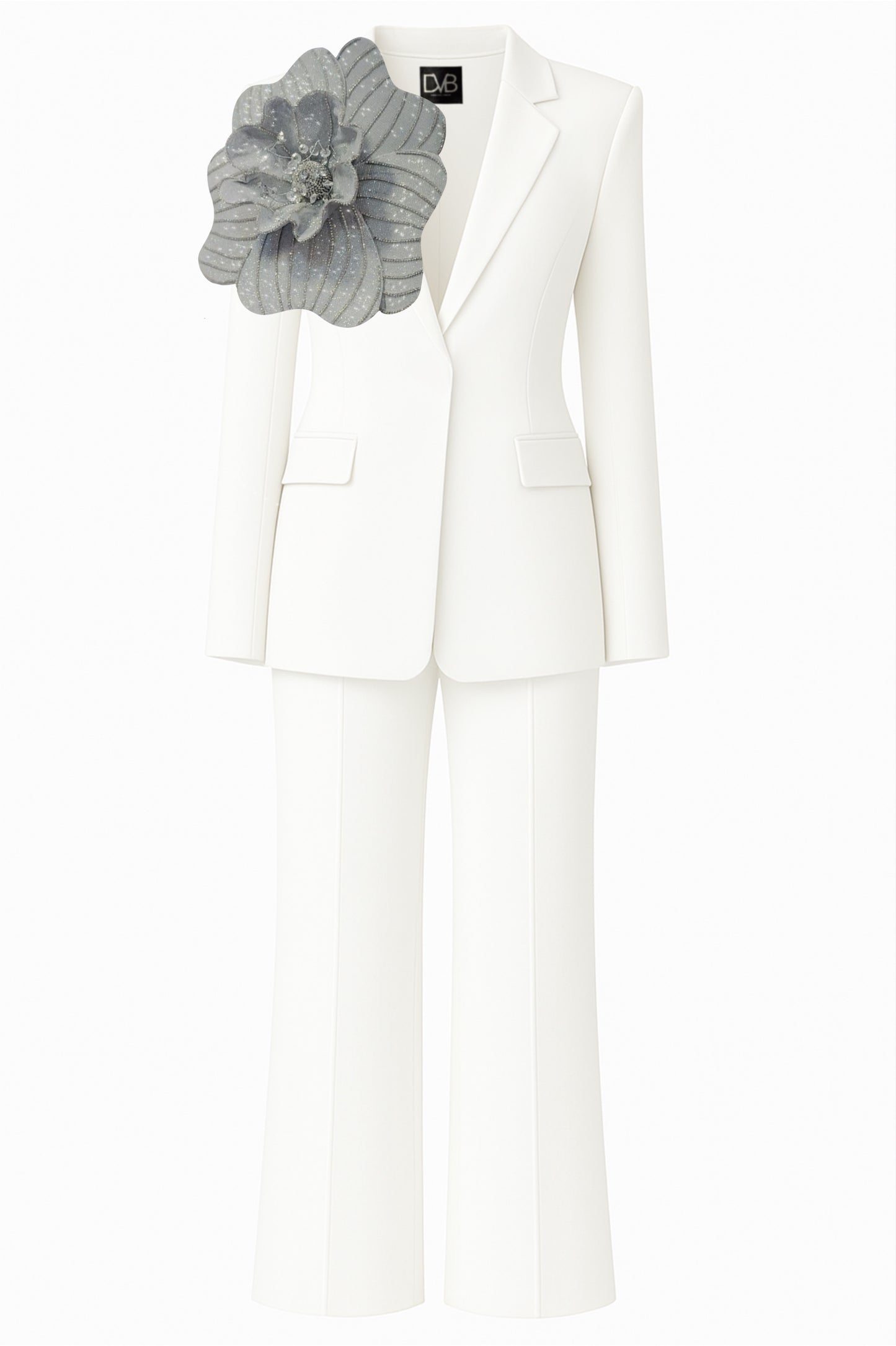 MORGANA SILVER WHITE SUIT