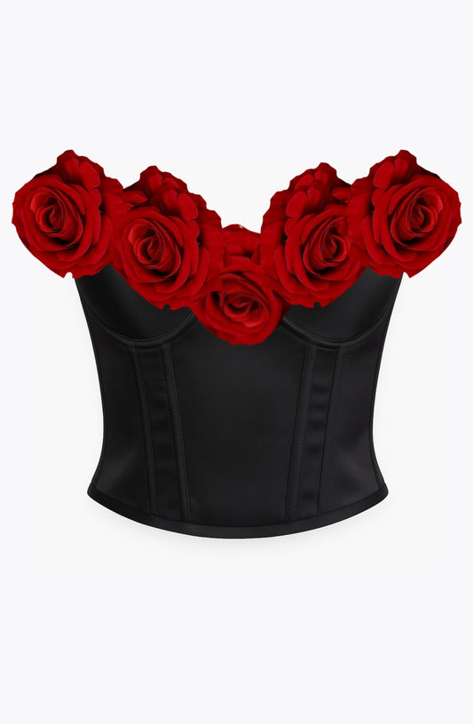 CORSET NEGRU JACQUELINE ATENIS