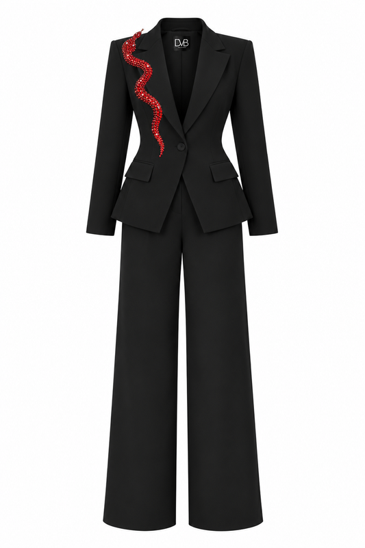 SERPENTIA ROUGE BLACK SUIT