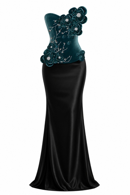 GEORGINA AZUL CORSET SET