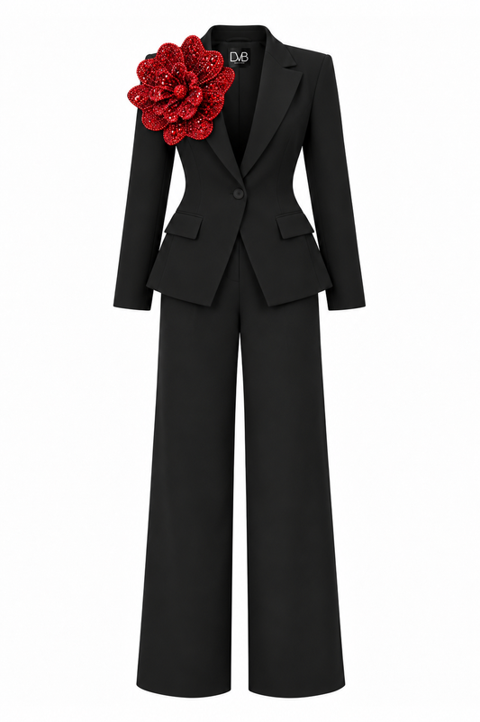 MORGANA ROUGE BLACK SUIT