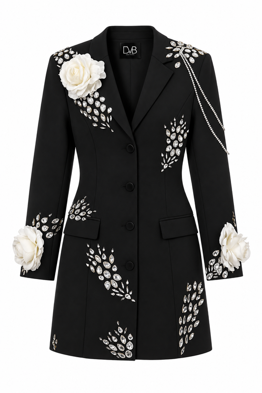 VASIRENNE PEARL BLAZER DRESS