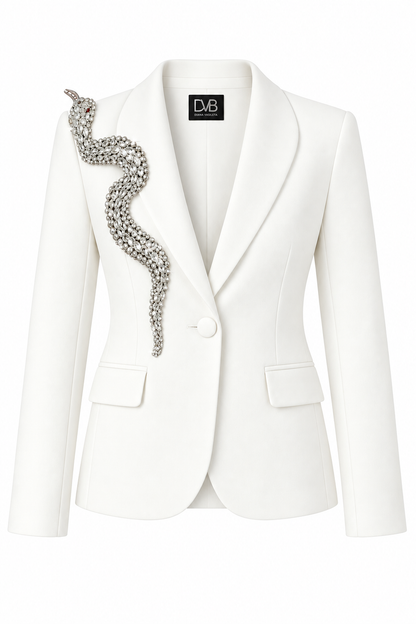 SERPENTIA SILVER BLANC BLAZER