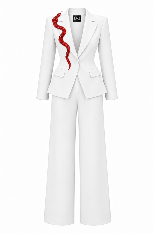 SERPENTIA ROUGE WHITE SUIT