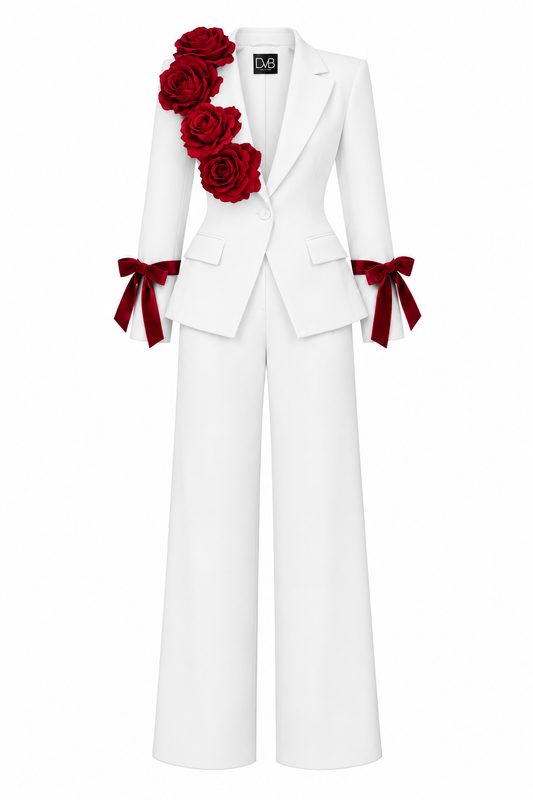 JACQUELINE BLANC COEUR SUIT