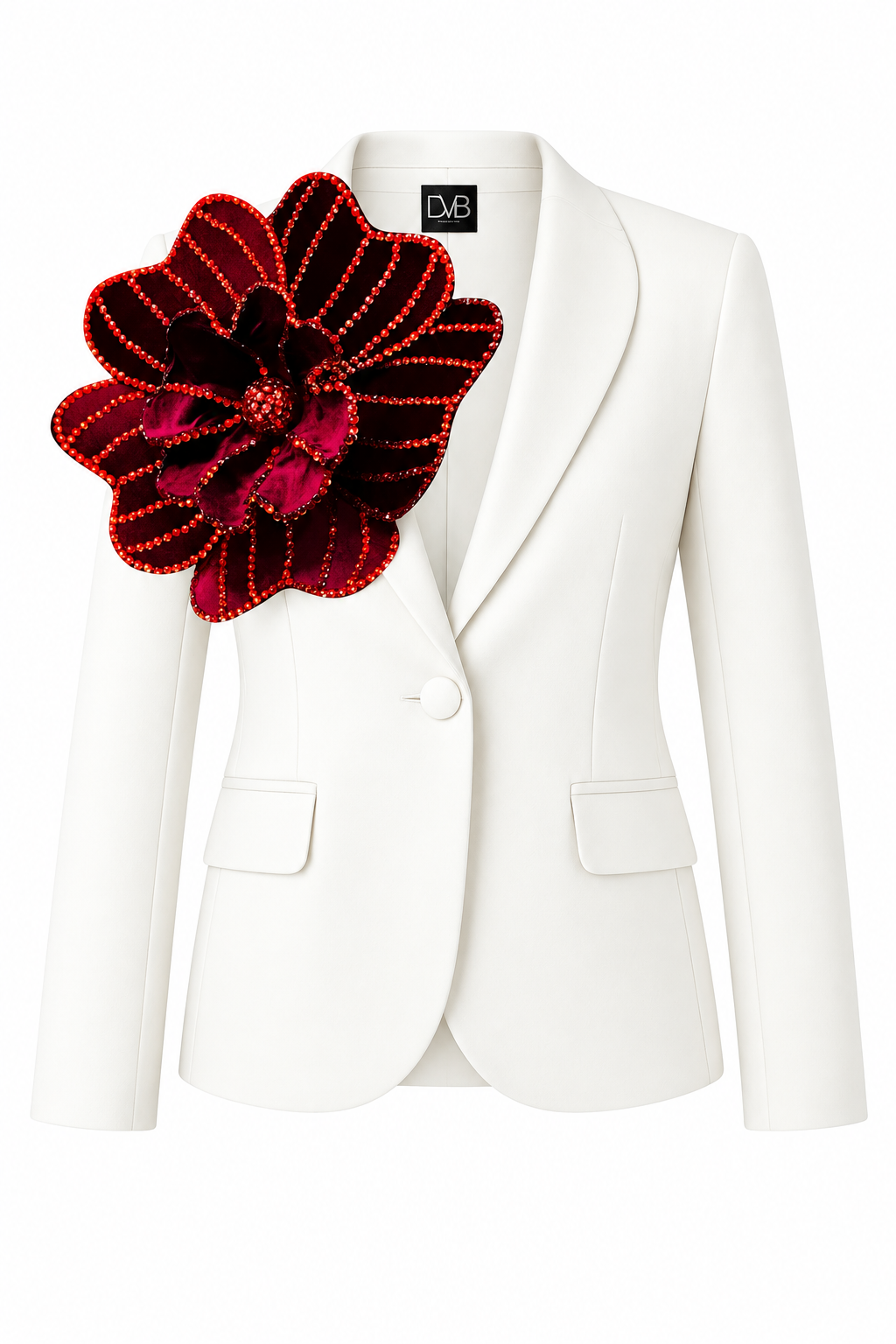 MORGANA ROUGE BLANC BLAZER