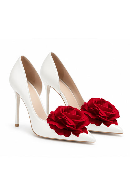 JACQUELINE WHITE STILETTO