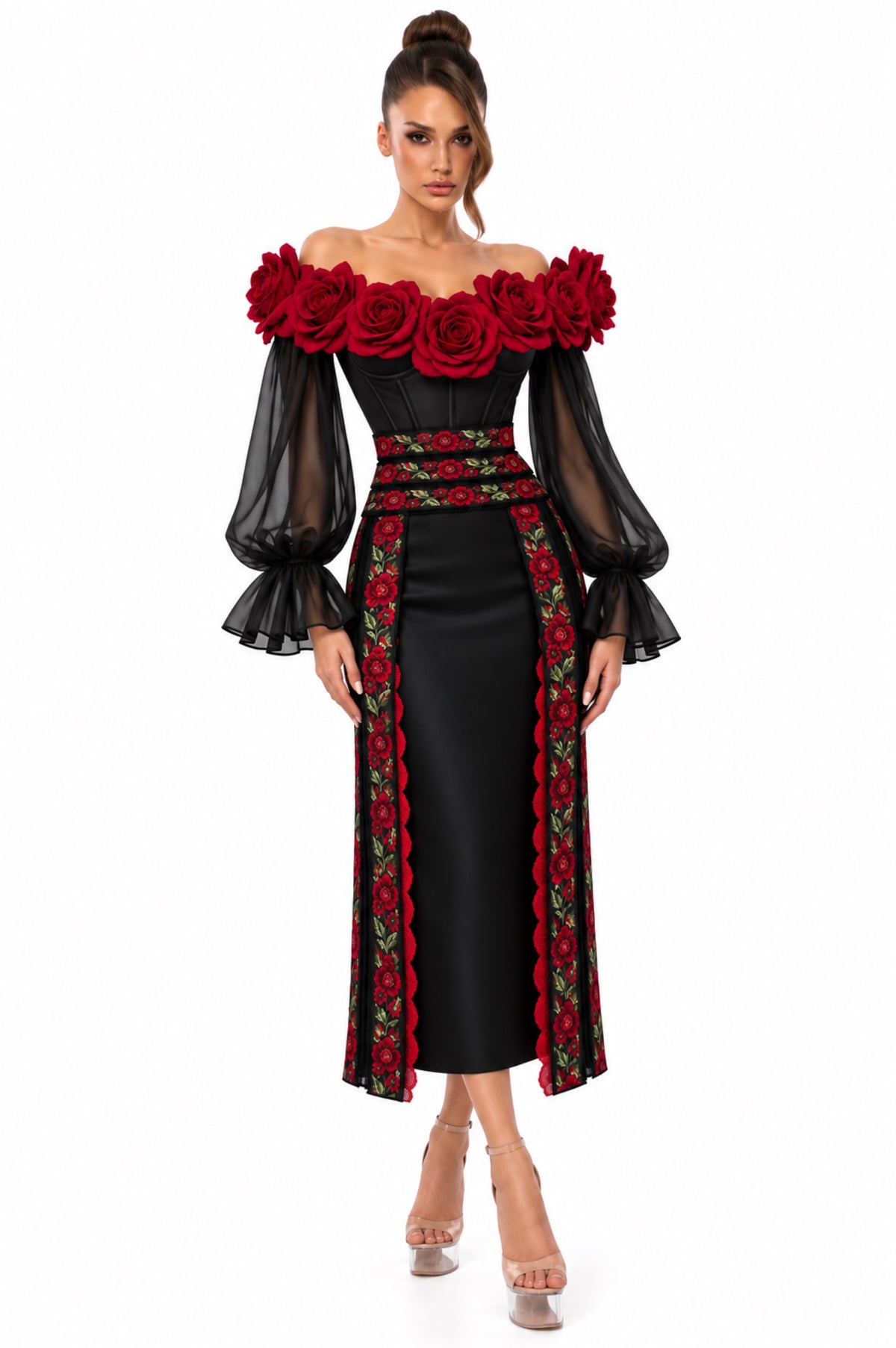 ANCESTRA NOIR DRESS