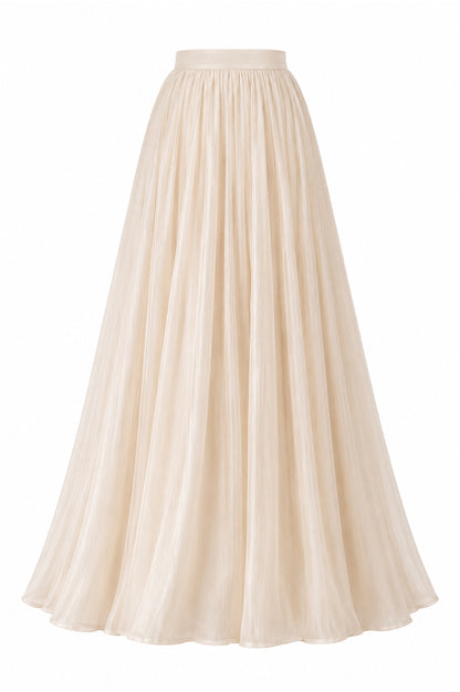 BEIGE FLOW SKIRT