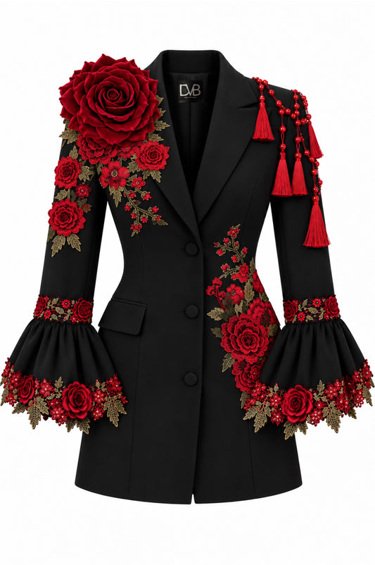 ANCESTRA NOIR BLAZER DRESS