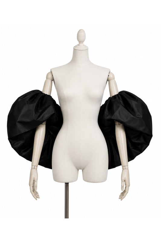 SATIN BLACK CAPE