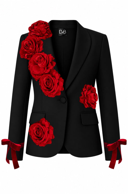 JACQUELINE BLOOM NOIR BLAZER