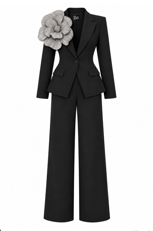 MORGANA SILVER BLACK SUIT