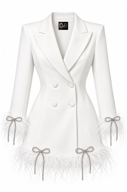 CLEOPATRA BLANC BLAZER DRESS