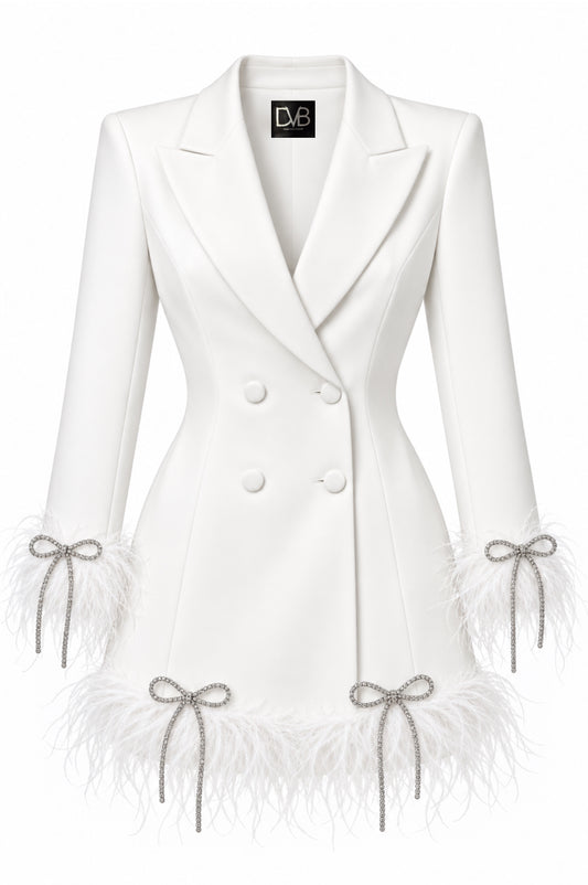 CLEOPATRA BLANC BLAZER DRESS
