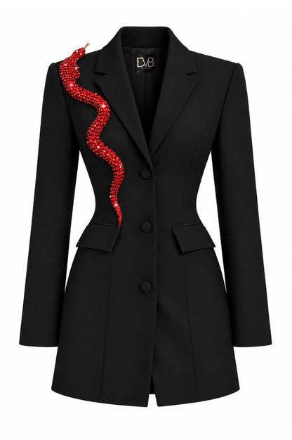 SERPENTIA RED BLAZER DRESS