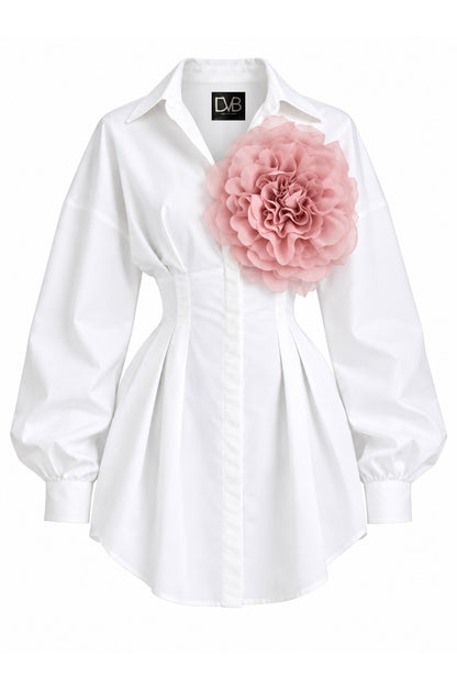 BLOOMY SHIRT DRESS