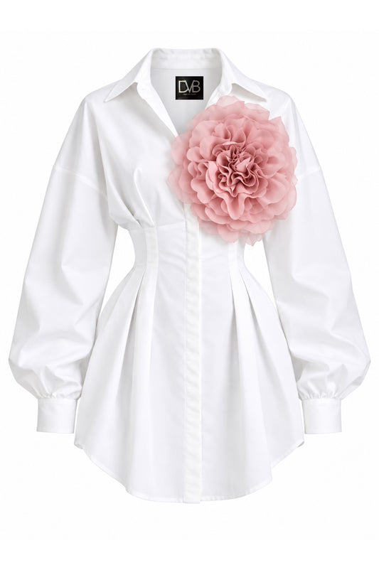 BLOOMY SHIRT DRESS