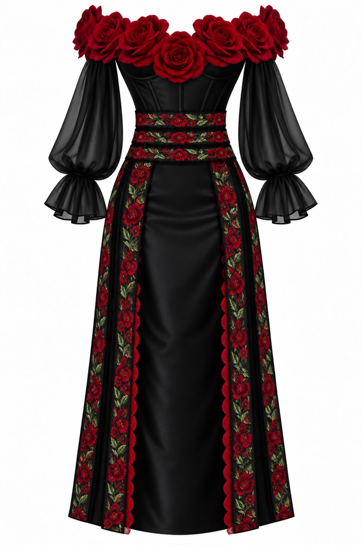 ANCESTRA NOIR DRESS