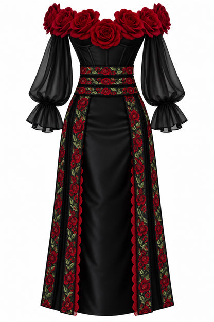 ANCESTRA NOIR DRESS