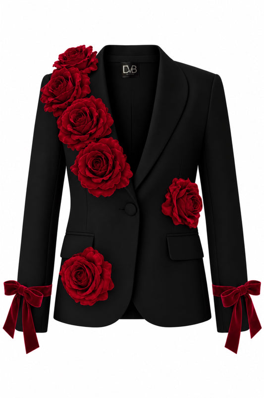 JACQUELINE BLOOM NOIR BLAZER
