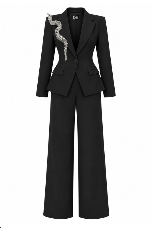 SERPENTIA SILVER BLACK SUIT