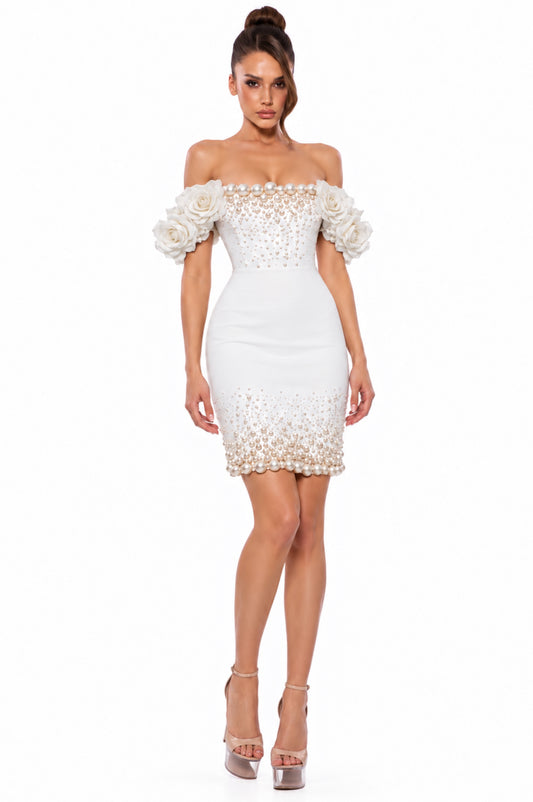 "LA PERLA" MALVINA WHITE DRESS