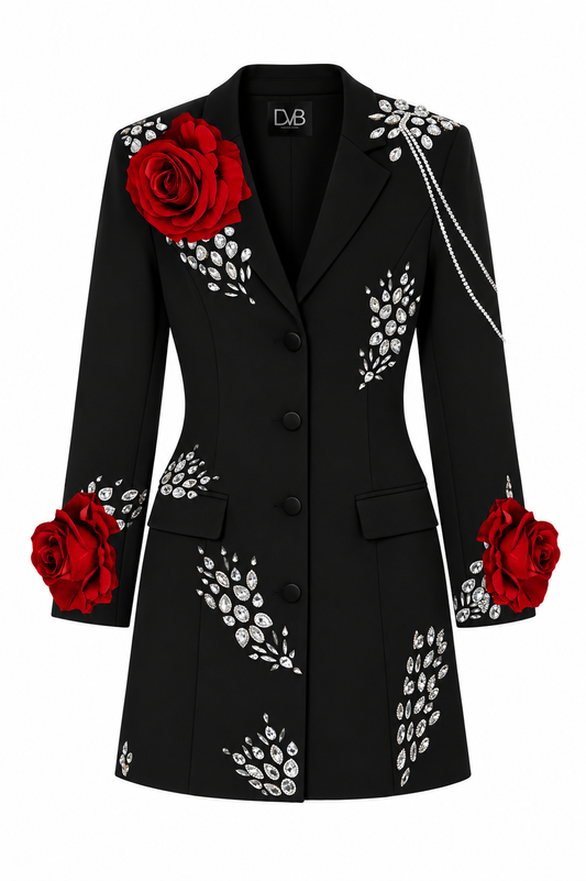 VASIRENNE ROUGE BLAZER DRESS