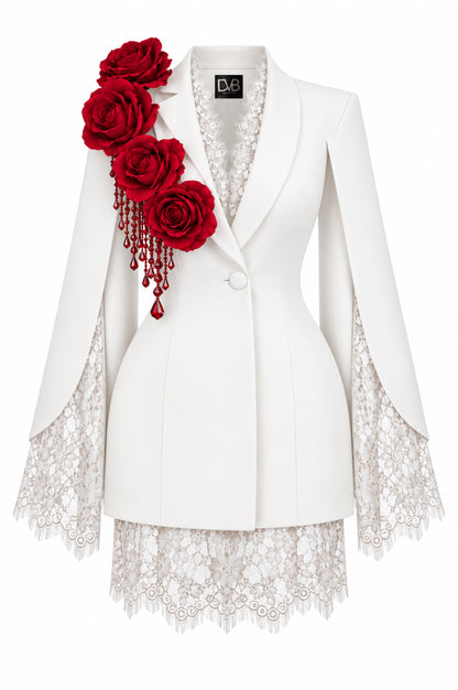 RIMINI SOPRANO BLANC BLAZER DRESS