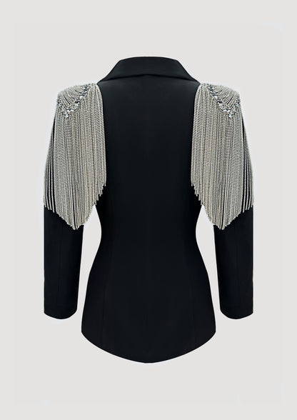 SACOU MARGUERITE EMBELLISHED EPAULETTES