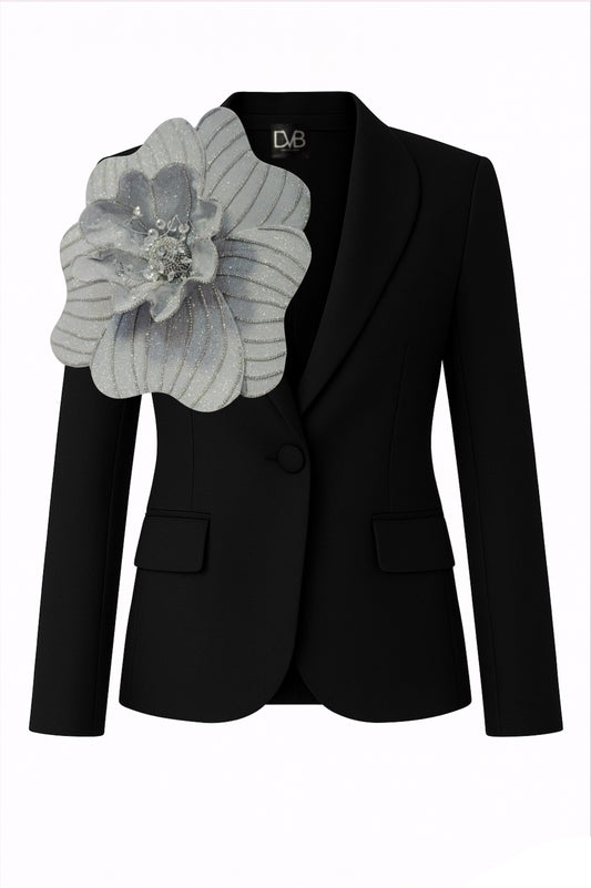 BLAZER ARGENTÉ MORGANA