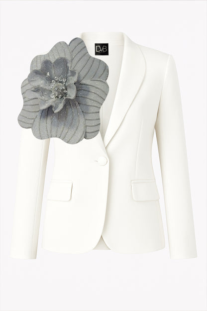 BLAZER ARGENTÉ MORGANA