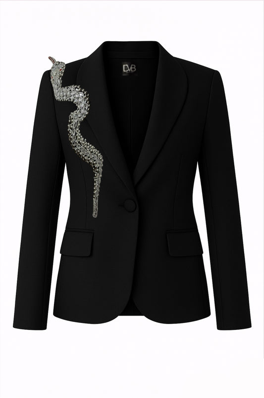 BLAZER ARGENTÉ SERPENTIA