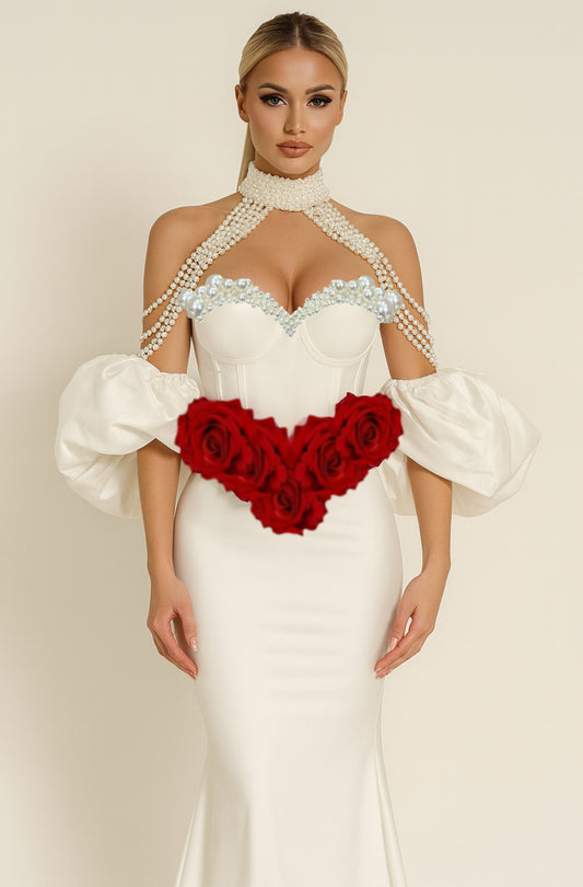 LOOK 6 (Corset, Skirt, Collier, Cape)