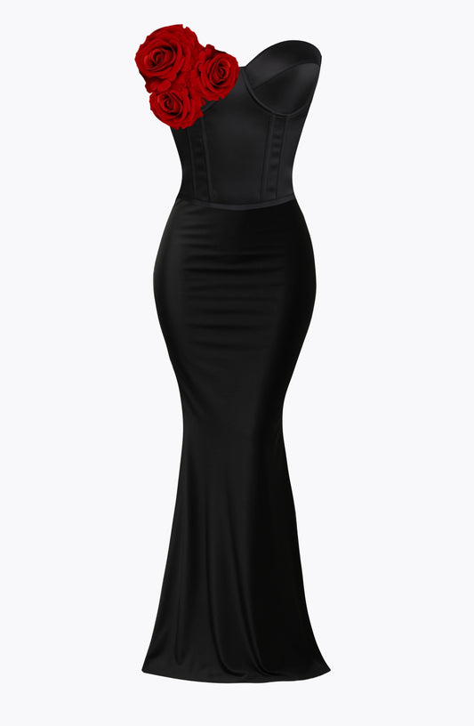 JACQUELINE TRIO CORSET SET NOIR