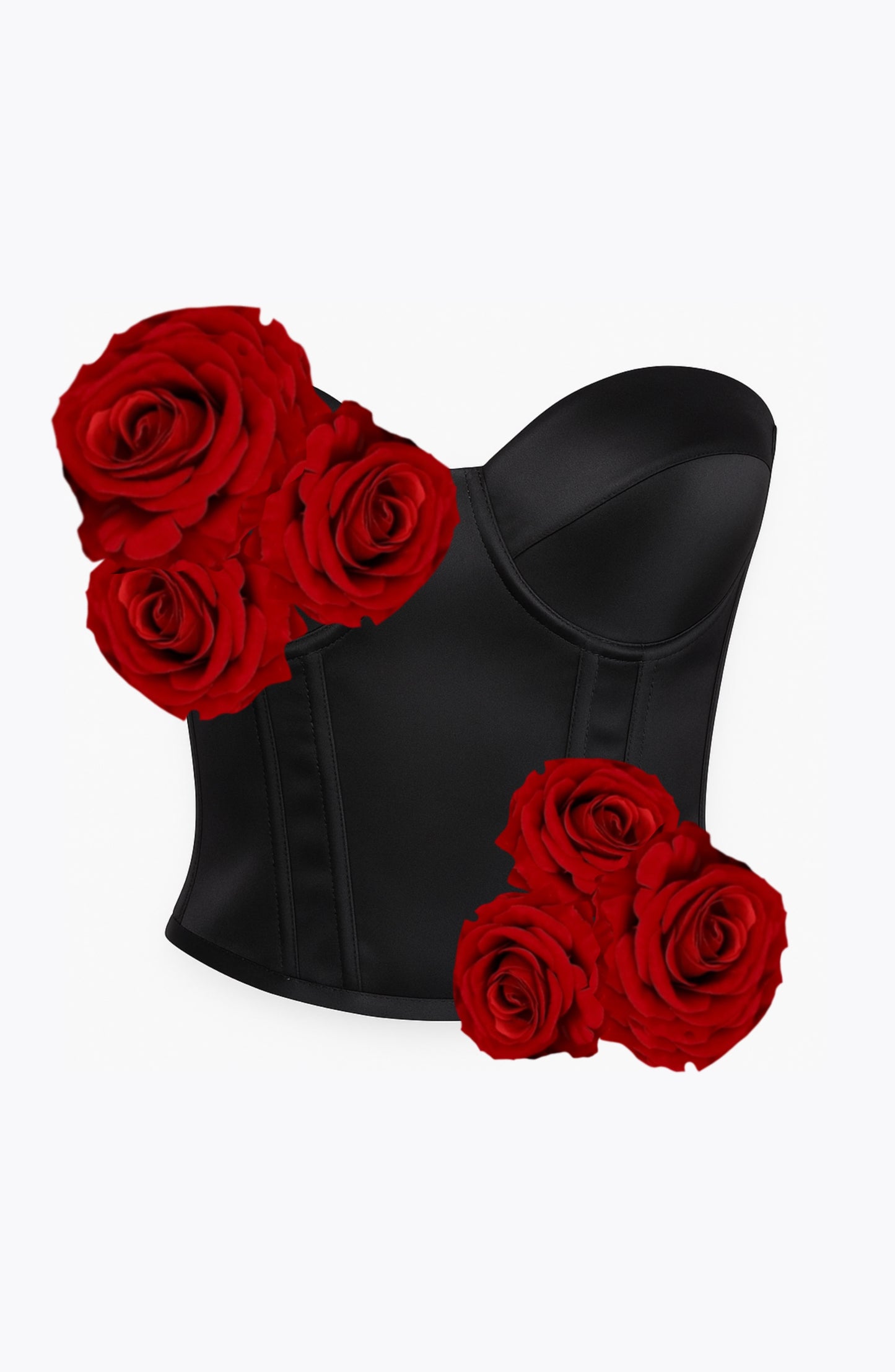 CORSET NEGRU JACQUELINE BLOOM