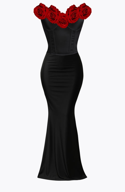 JACQUELINE ATENIS CORSET SET NOIR