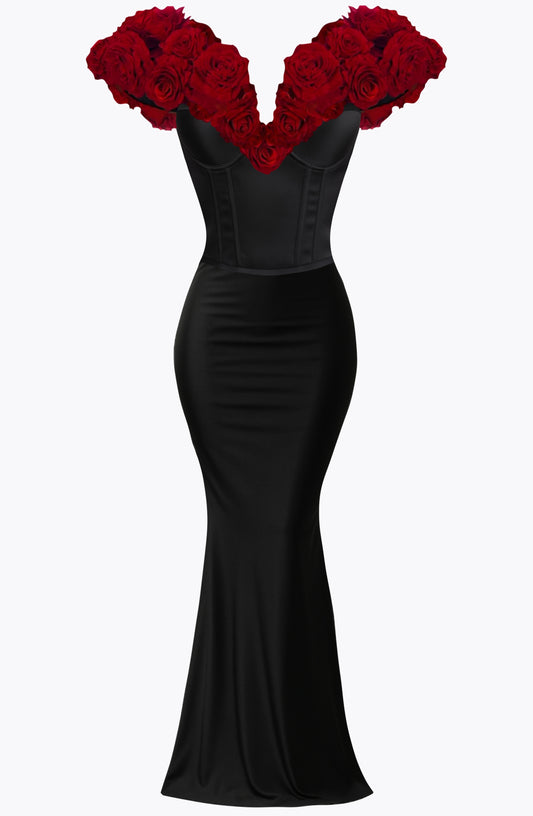 JACQUELINE ATENIS ROSARIA SET CORSET NOIR
