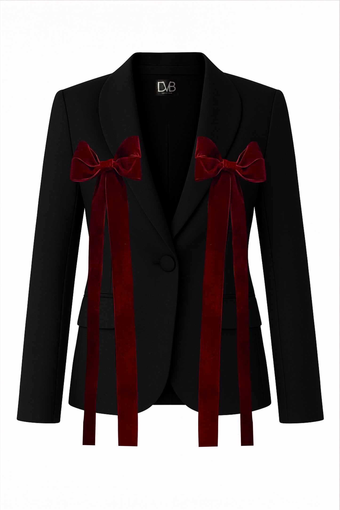 VELVET BOW BLAZER
