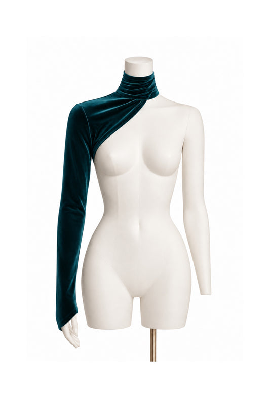 AZUL VELVET ONE-SLEEVE