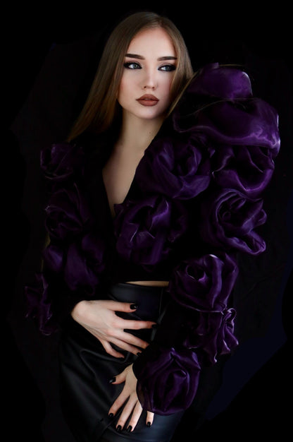 BLAZER SCURT KATE PETALS BLOOM